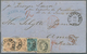 01551 Norwegen: 1865 (20 Oct), Folded Letter Franked With 3sk Oscar I And 4sk + 8sk Pair Arms 1863 Issue, - Ongebruikt