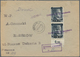 01576 Polen - Lokalausgaben 1944/45: 1944 ZARZECZE KO?O JAROS?AWIA: Registered Letter Bearing Vertical Pai - Other & Unclassified