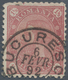 01588 Rumänien: 1890/91, 1½ B Lilac Rose, Perforated 13½, VARIETY PRINTED ON BOTH SIDES. Cancelled By Clea - Lettres & Documents