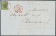 01611 Schweiz - Genf: 1846 'Großer Adler' 5 C. Schwarz/gelbrün Als Einzelfrankatur Auf Lokalbrief Von Genf - 1843-1852 Federale & Kantonnale Postzegels