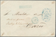 01652 Spanien: 1875, Stampless Registered Offical Cover With Blue Markings: Oval Crested Franking By "DIPU - Gebruikt