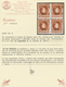01663 Spanien: 1901/1905, Definitives Alfonso XIII, 15c. Red-brown, Not Issued, Block Of Four Numbered "A. - Oblitérés