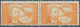 01679 Spanien: 1944, Airmail Stamp 5pts. "Dr.Thebussem", Color Variety "orange", Horiz. Pair, Unmounted Mi - Gebraucht