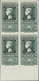 Delcampe - 01685 Spanien: 1950, Centenary Of Spanish Stamps Complete Set Of Eight In Blocks Of Four From Lower Margin - Used Stamps