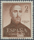 01691 Spanien: 1952, 400th Death Anniversary Of San Francisco Javier, 2pts. Brown, Colour Variety, Unmount - Gebraucht