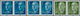 01695 Spanien: 1955, Definitives "General Franco", 20c. Blue, 1pts. Blue And 5pts. Olive-green, Three Colo - Gebraucht