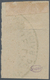 01698 Spanien - Carlistische Post: 1874, TRES CUARTOS Blue, Marginal Copy From The Upper Right Corner Of T - Carlistes