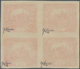 01708 Tschechoslowakei: 1920, Hradcany 20h. Bright Carmine ("svetle Karminova"), Block Of Four, "Spiralove - Lettres & Documents