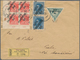 01714 Tschechoslowakei: 1919, "Posta Ceskoslovensko" Overprints, 5h. Green Express Stamp In Combination Wi - Covers & Documents