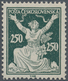 01719 Tschechoslowakei: 1919/1920, Definitives 250h. Blackish Green, Perf. 13¾, Unmounted Mint, Signed Kar - Cartas & Documentos