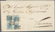 01879 Österreich - Lombardei Und Venetien: 1850/1854, 45 Centesimi Lebhaftblau, Maschinenpapier Type III, - Lombardy-Venetia