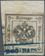 01902 Österreich - Lombardei Und Venetien - Zeitungsstempelmarken: 1858 Zeitungsstempelmarke 1 Kr. Schwarz - Lombardije-Venetië