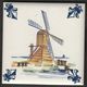 Netherlands / KLM Business Class / Delft Polychrome / Porselein Tegel / Porcelain Tile / A 9 - Drainingmill - Delft (NLD)