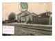 89 Escamps La Gare Train Chemin De Fer Cpa Carte Animée Animation Cachet 1907 Carte Rare - Autres & Non Classés