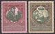 Russia 1914 Mi 100A,101A MNH OG **, 11 1/2 - Unused Stamps