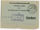 "PARSBERG" (Oberofalz) Sonderstempel Jahrtausendfeier 1950 Postzustellungs Urkunde - Briefe U. Dokumente