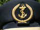 ANCIENNE CASQUETTE MARINE NATIONALE OFFICIER MARINIER Coiffe Bleue - Casques & Coiffures