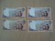 LOT DE 4 BILLETS  CENTRAL BANK OF CYPRUS ONE POUND - Chipre