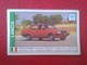 SPAIN ESPAGNE. ANTIGUO OLD CROMO ESTAMPA 1988 COCHES 89 COCHE CAR CARS AUTO AUTOMÓVIL LANCIA PRISMA SYMBOL ITALIA ITALY - Otros & Sin Clasificación