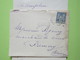 ENVELOPPE + LETTRE écrite à CHAMPLIN (58) 11/05/1900 Obitétrée CHAMPLEMY, NEVERS-GARE & PREMERY / Timbre Sage 15c Bleu - 1877-1920: Période Semi Moderne