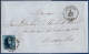 Belgium, 1851  20c Leopold Medaillon Imperf  WM.on Letter From Anvers, 3 Avr 1858 To Brussels, Mailman Chop 14 - 1849-1865 Médaillons (Autres)