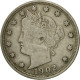 Monnaie, États-Unis, Liberty Nickel, 5 Cents, 1902, U.S. Mint, Philadelphie - 1883-1913: Liberty (Libertà)