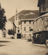 (RECTO / VERSO) ST ANDRE LES ALPES EN 1930 - N° 92 - PLACE DE L' EGLISE - BEAU TIMBRE ET FLAMME DAGUIN - CPA VOYAGEE - Otros & Sin Clasificación