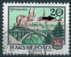 B1933 Hungary Geography City Used ERROR Stain ("Moon") - Errors, Freaks & Oddities (EFO)