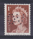 Australia Perfin Perforé Lochung 'VG' 1c. QEII Stamp (2 Scans) - Perfins