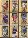 9 Cartes Panini Football 1994 Cards Official. Dutuel Hugues Debève Nemecek Grosselin Périlleux Enrique Barros Asanovic - Other & Unclassified