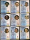 9 Cartes Panini Football 1994 Cards Official. Passi Foulon Cartier Baffoe Valéry Fournier Aubame Rollain Gaillot - Other & Unclassified