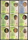 9 Cartes Panini Football 1994 Cards Official. Wimbee Osmond Songo'o Pageaud Borelli Breton Huard Dutruel Roche - Other & Unclassified