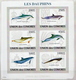 Comores MNH Dolphins Imperforated Sheetlet And SS - Dolphins