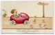 CPA - Carte Postale - Belgique - Joyeuses Pâques - Vroolyk Paaschfeest - Enfant - Voiture - 1934 ( CP4452 ) - Pâques