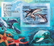 Comores MNH Dolphins Set Of 5 Imperforated Deluxe SSs - Delfines