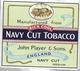 Ancien Paquet Vide  De 20 Cigarettes Players Navy Cut - Etuis à Cigarettes Vides