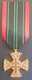 BX2 - FRANCE WW2 Decoration Medal Combattant Resistance War Cross 1939 1945. Uncirculated. - France