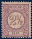 Nederland 1876 2&frac12; Ct Lilaa Perf 12&frac12; MH (miinor Hinge Remains) - Unused Stamps