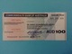 100 TRAVELLERS CHEQUE SPECIMEN ONE HUNDRED DOLLARS AUSTRALIAN CURRENCY COMMONWEALTH BANK OF AUSTRALIA - Specimen