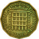 Monnaie, Grande-Bretagne, Elizabeth II, 3 Pence, 1956, TTB, Nickel-brass, KM:900 - F. 3 Pence