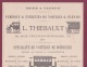 270718  - Document 1878 Pub Usine L THIEBAULT Rue Philippe De Girard PARIS Omnibus Tramway Chemin De Fer De L'Ouest - Ferrovie