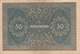 50 REICHSMARK Banknote 1919, Gute Erhaltung, Gefaltet - 50 Mark