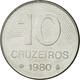 Monnaie, Brésil, 10 Cruzeiros, 1980, TTB+, Stainless Steel, KM:592.1 - Brésil