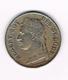 &   CONGO  BELGE  50 CENTIMES   ALBERT I   1921 - 1910-1934: Albert I