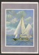 Folded Greeting Card With Sailboat - Used - Other & Unclassified