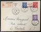 France Poche De Saint Nazaire 1945 Sur Lettre Pétain Surchargés Liberation & Gandon En Utilisation Taxe.. RR - Oorlogszegels