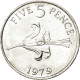 Monnaie, Guernsey, Elizabeth II, 5 Pence, 1979, Heaton, SUP, Copper-nickel - Guernsey