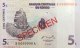Congo 5 Centimes, P-81s (1.11.1997) - Specimen - UNC - Demokratische Republik Kongo & Zaire