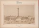 Photo PARIS Sur Carton Recto : L' Hôtel De Ville , Verso : Place De La Bastille - Voir Description - Anciennes (Av. 1900)