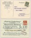 Schweiz - 1922/5 - 10c Tell On Postcard &amp; 20c Tell On Abonnements Quittung - Brieven En Documenten